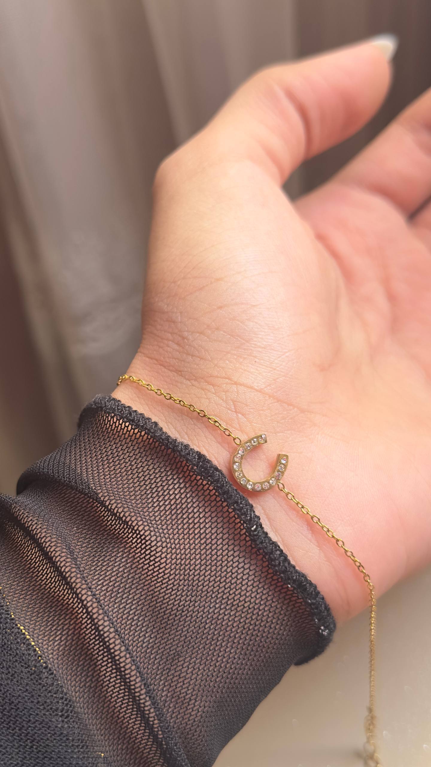 Golden Glow Letter Bracelet