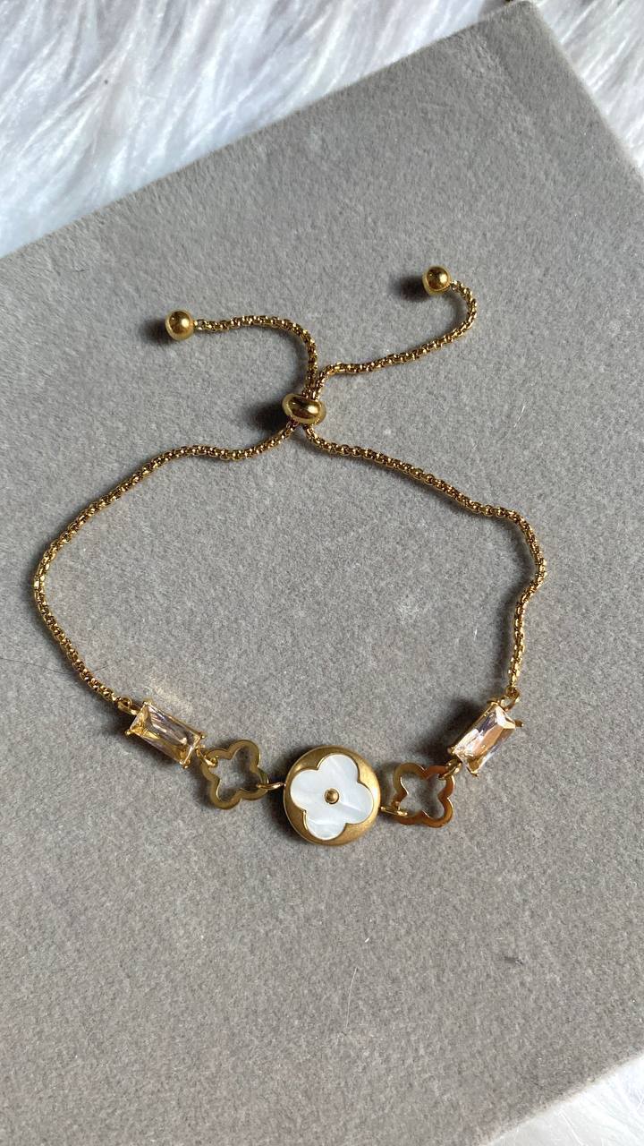 Golden Glow Adjustable Bracelet