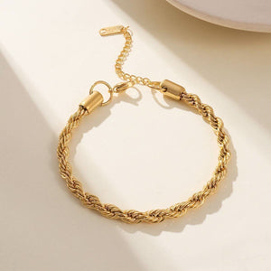 Golden Glow Braided Bracelet