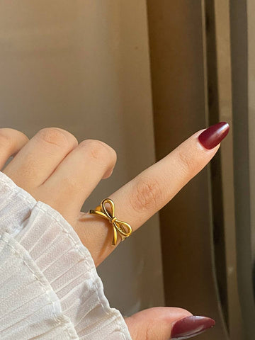 Velvet Bow Charm Ring