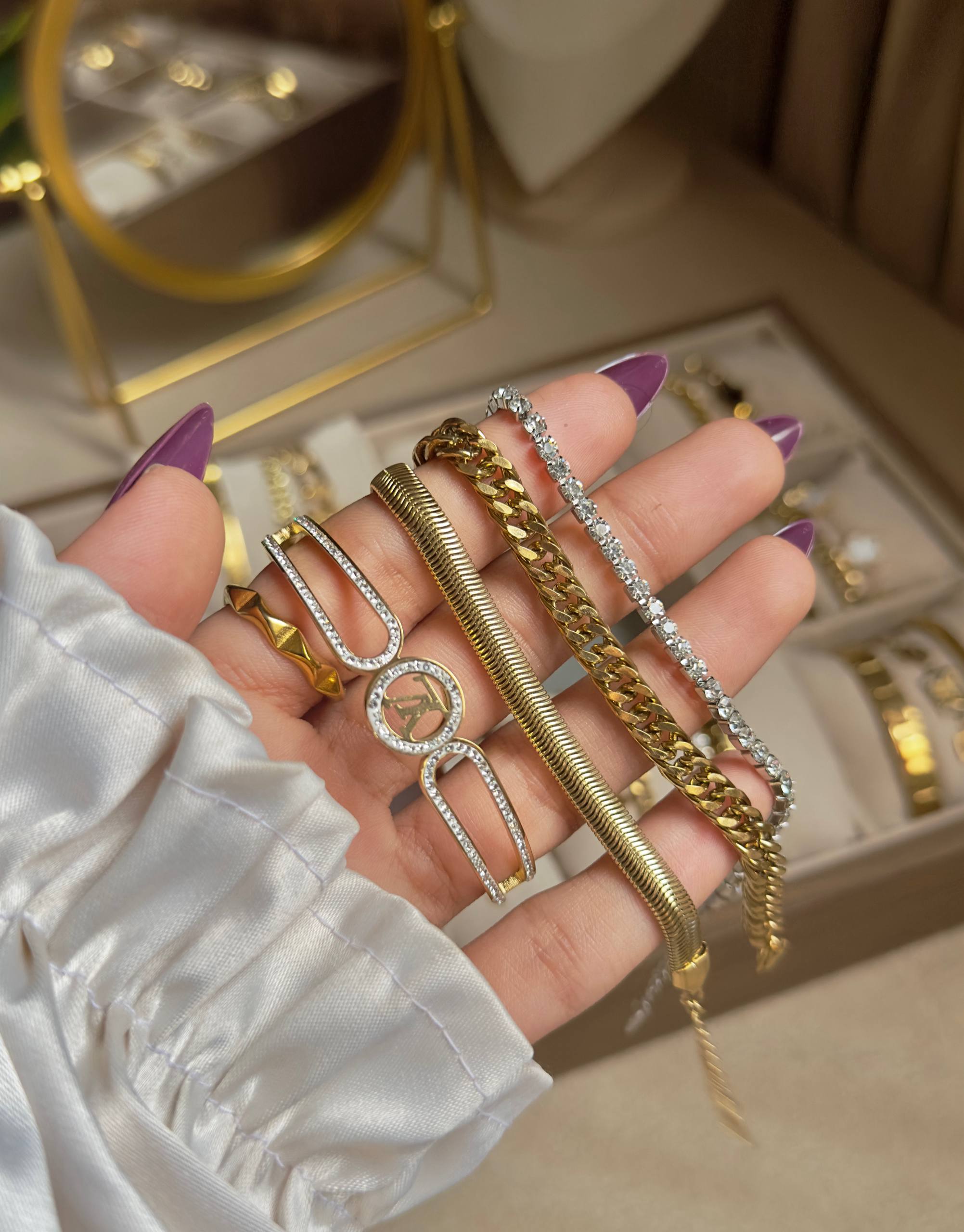 Golden Glow Jewelry Set Charm