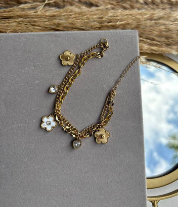 Golden Glow Double Bracelet