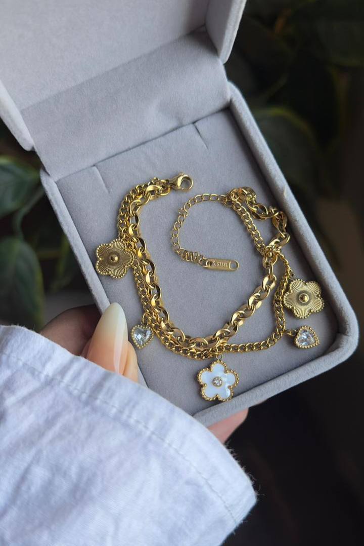 Golden Glow Double Bracelet