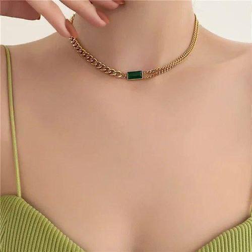 Golden Glow Emerald Necklace