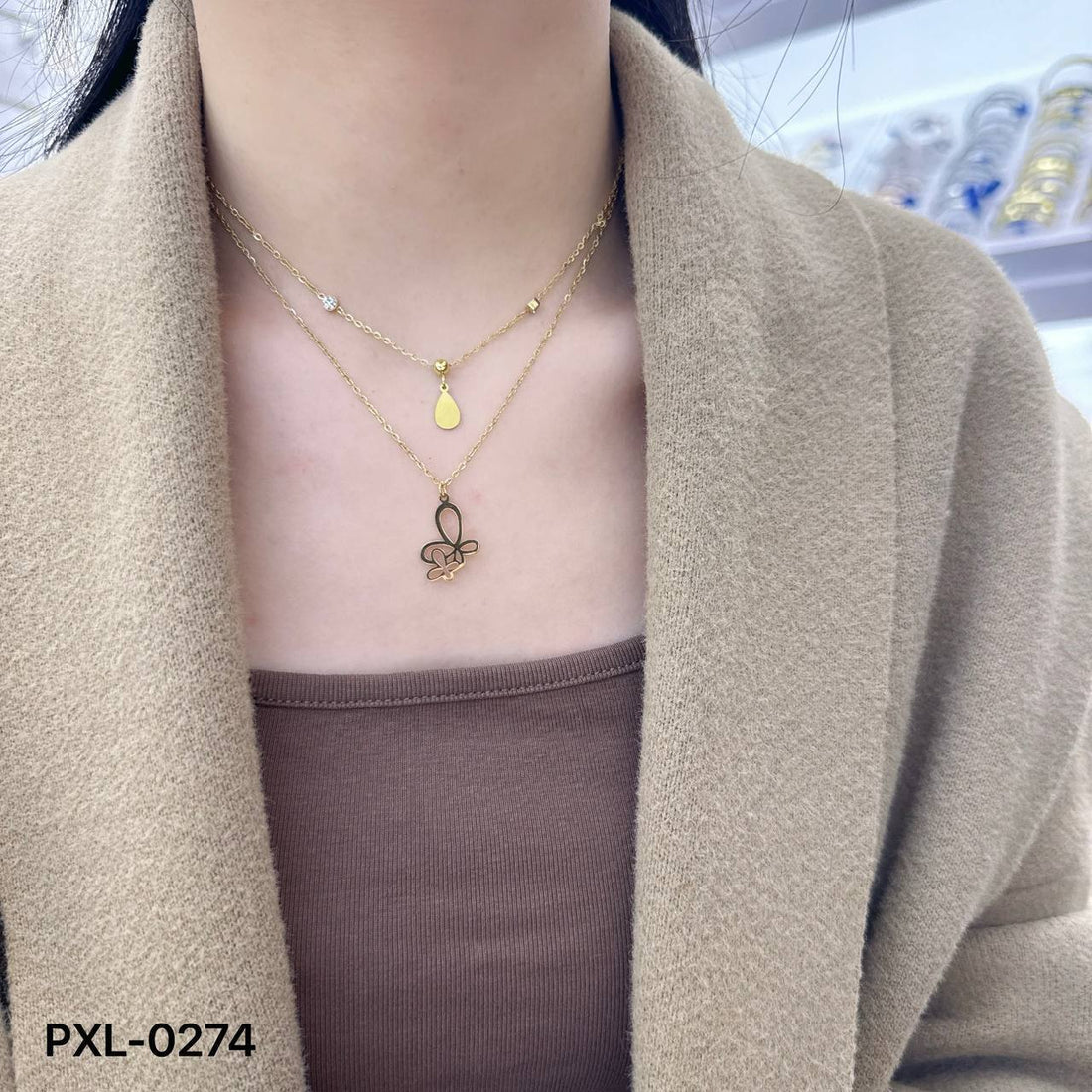 Golden Glow Double Necklace