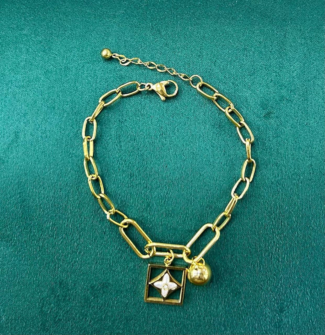 Golden Glow Square Bracelet Deluxe