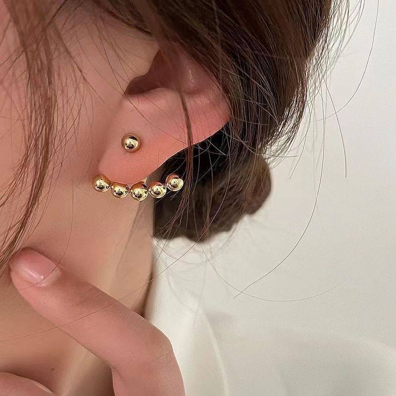 Golden Glow Beads Earrings