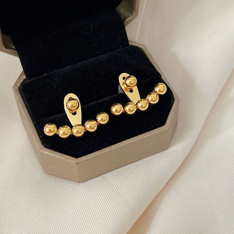 Golden Glow Beads Earrings