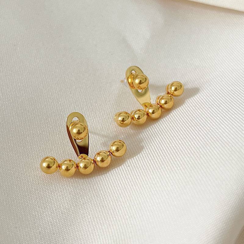 Golden Glow Beads Earrings