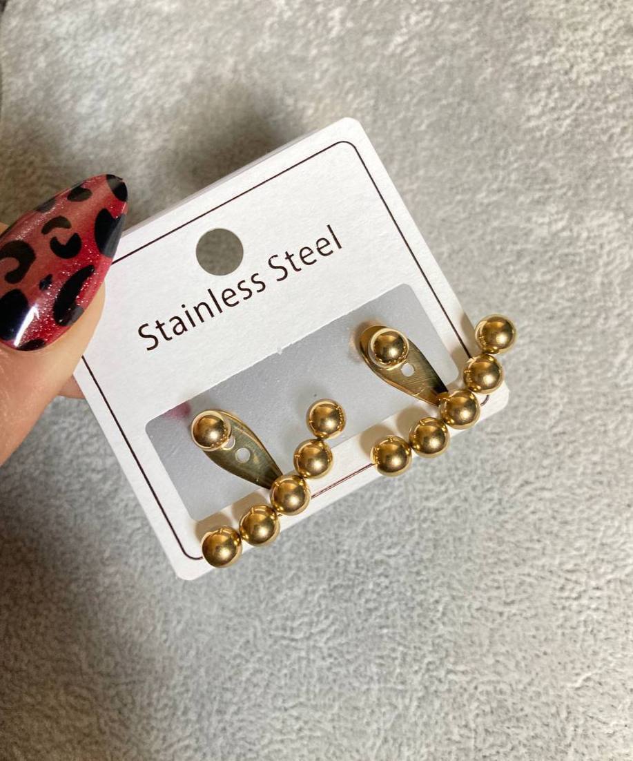 Golden Glow Beads Earrings