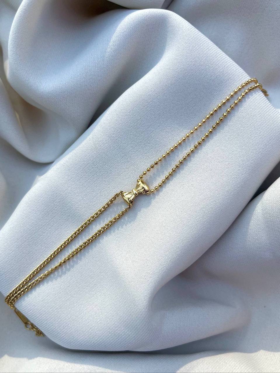 Velvet Bow Charm Bracelet