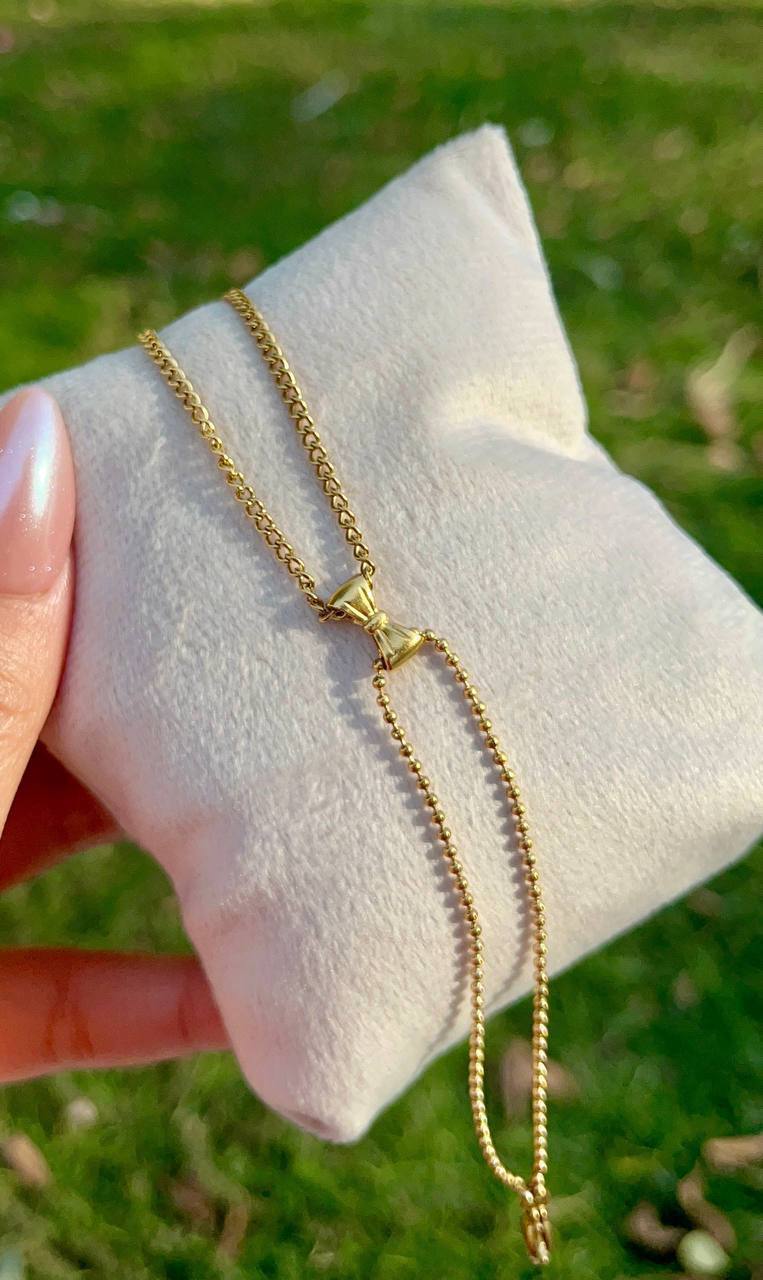 Velvet Bow Charm Bracelet