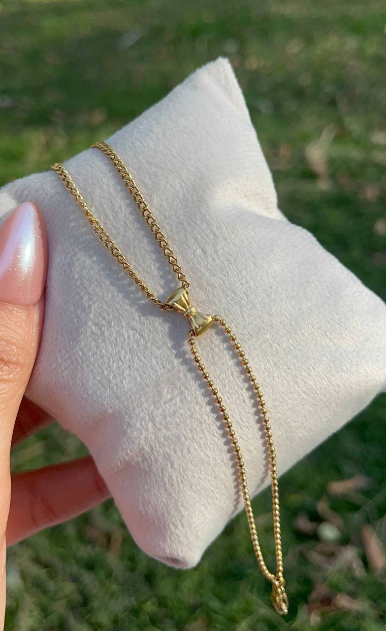 Velvet Bow Charm Bracelet